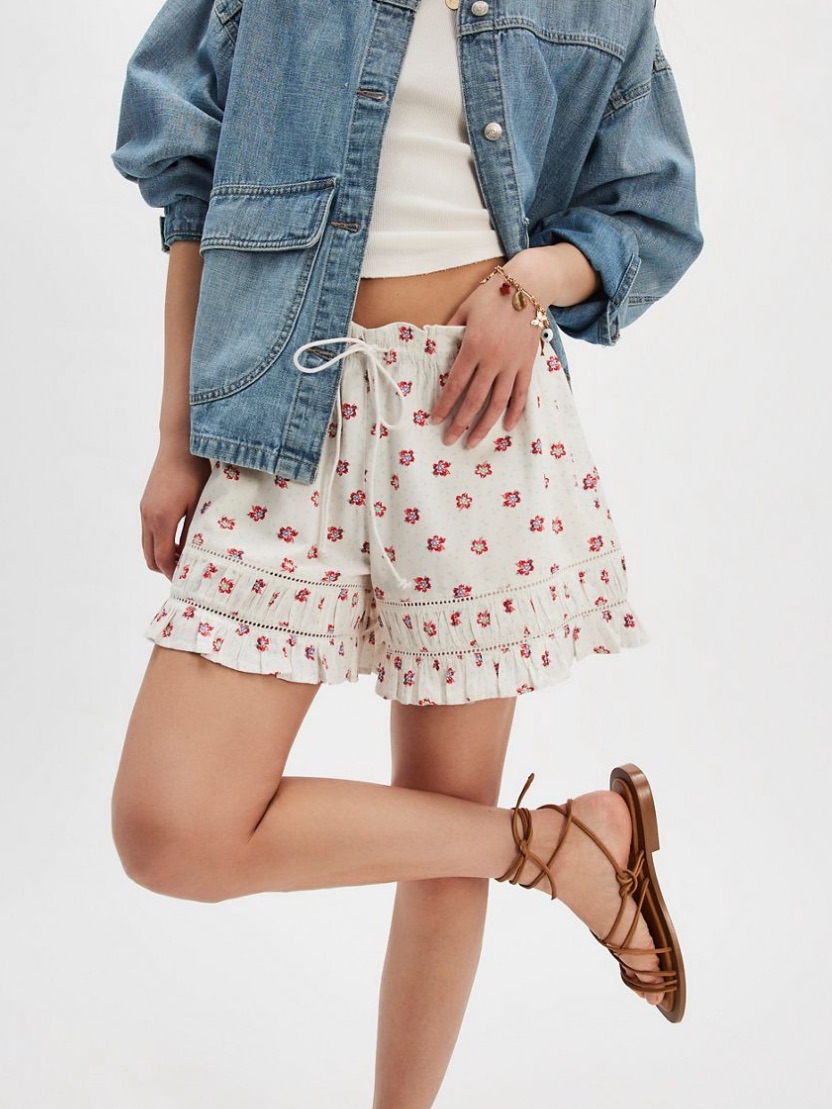 Free Peopl Cambridge Printed Pull-On Shorts
